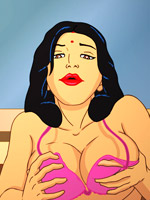Dirty indian housewife savita giving a hot blowjob kneeling