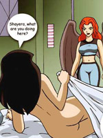 Nasty nurse pleases her patient's lust with a vacuum cleaner in a adult comics