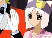 Pink haired hentai chick