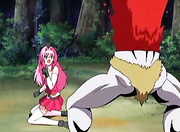 Hentai girl sucks stiff rod