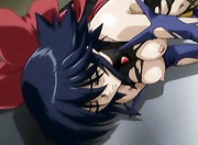 Hentai lesbian strapon fucking