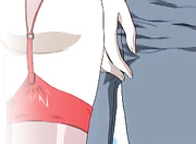 Hentai bitch gets bukkakked