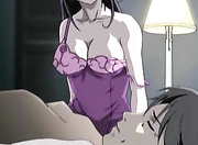 Hentai brunette gets doggystyled