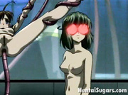 Tentacles fuck hot hentai girl